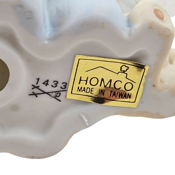 Homco Boy Praying 1433 Teddy Bear Bedtime Porcelain Figurine Vintage Sticker - Picture 9 of 9